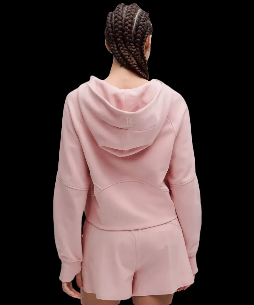 Lululemon Scuba Oversized Full-Zip Hoodie Pink Haze/Rose Gold - HypeFly India View 3