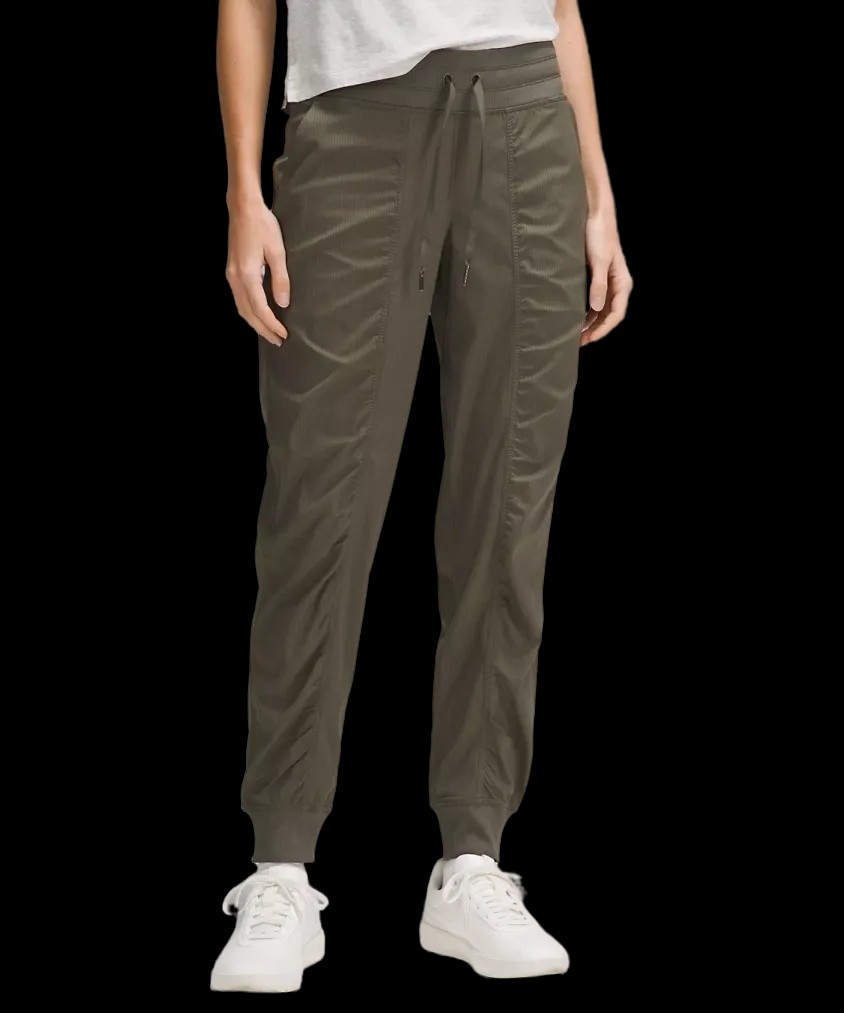 Lululemon Dance Studio Mid-Rise Jogger Full Length Army Green - HypeFly India View 1