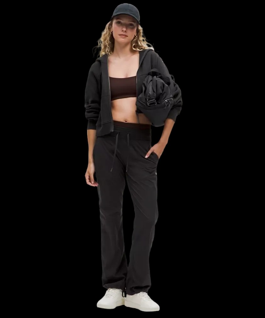 Lululemon Dance Studio Mid-Rise Pant Regular Black - HypeFly India View 2
