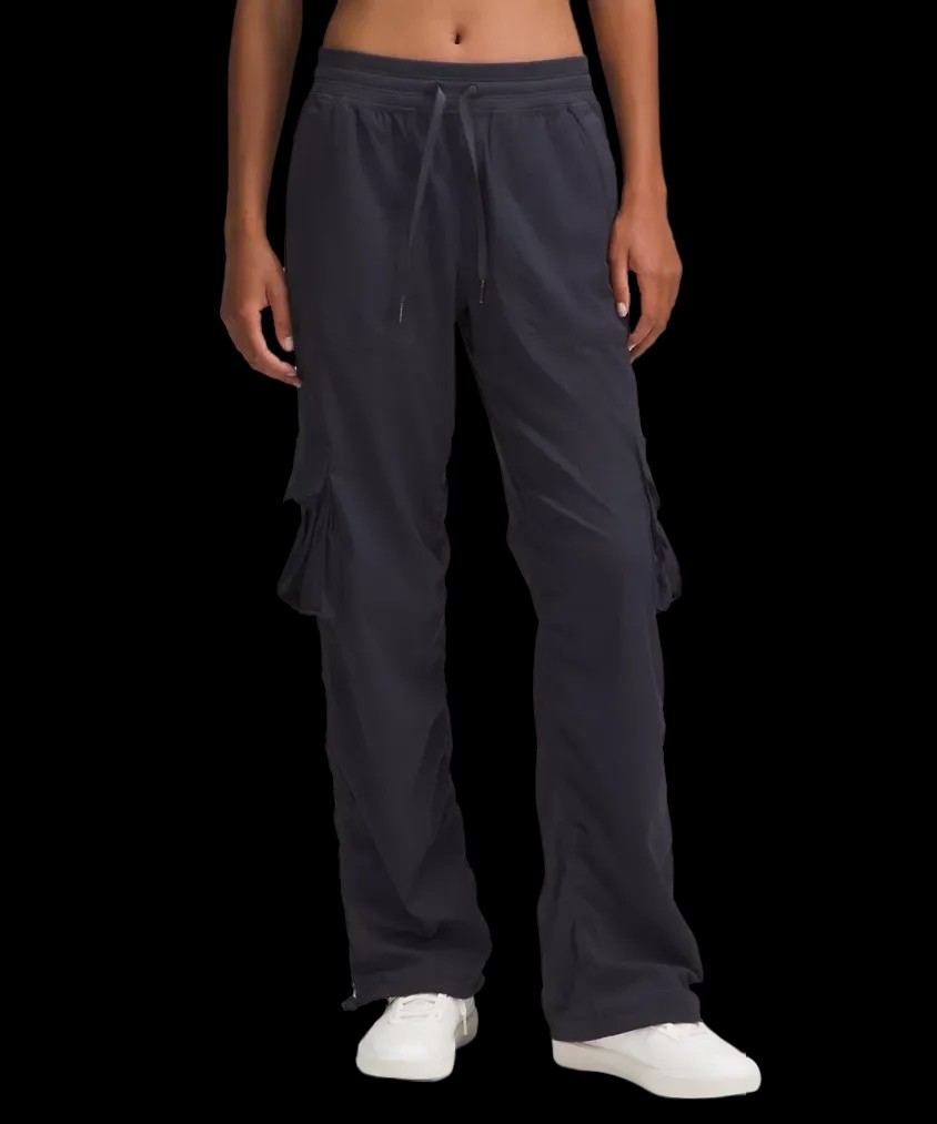 Lululemon Dance Studio Relaxed-Fit Mid-Rise Cargo Pant Black Night - HypeFly India View 1