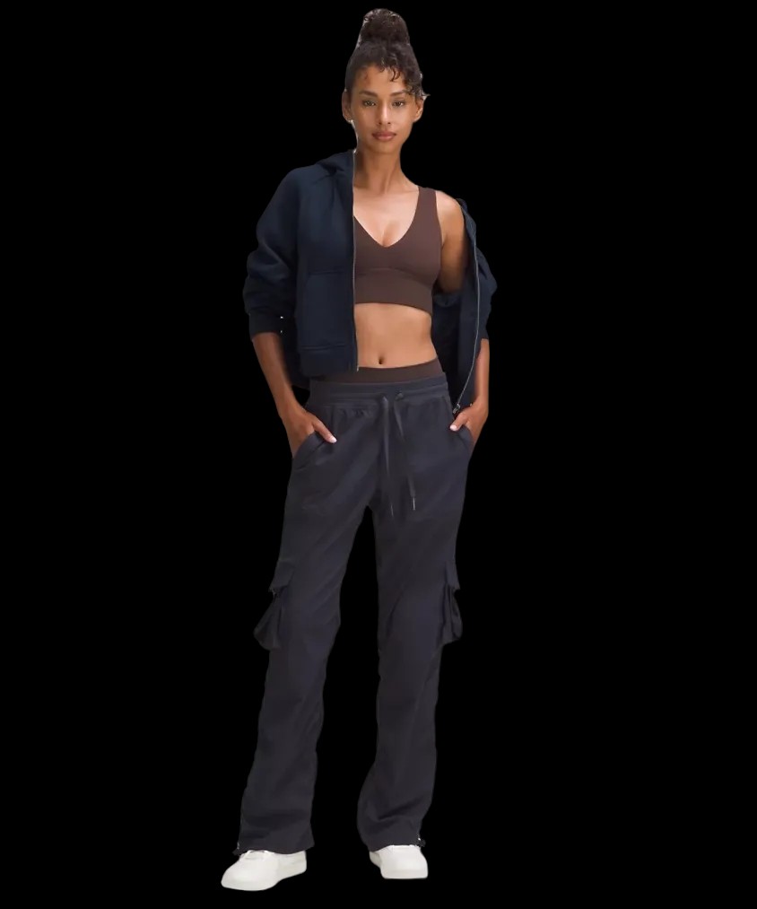 Lululemon Dance Studio Relaxed-Fit Mid-Rise Cargo Pant Black Night - HypeFly India View 3