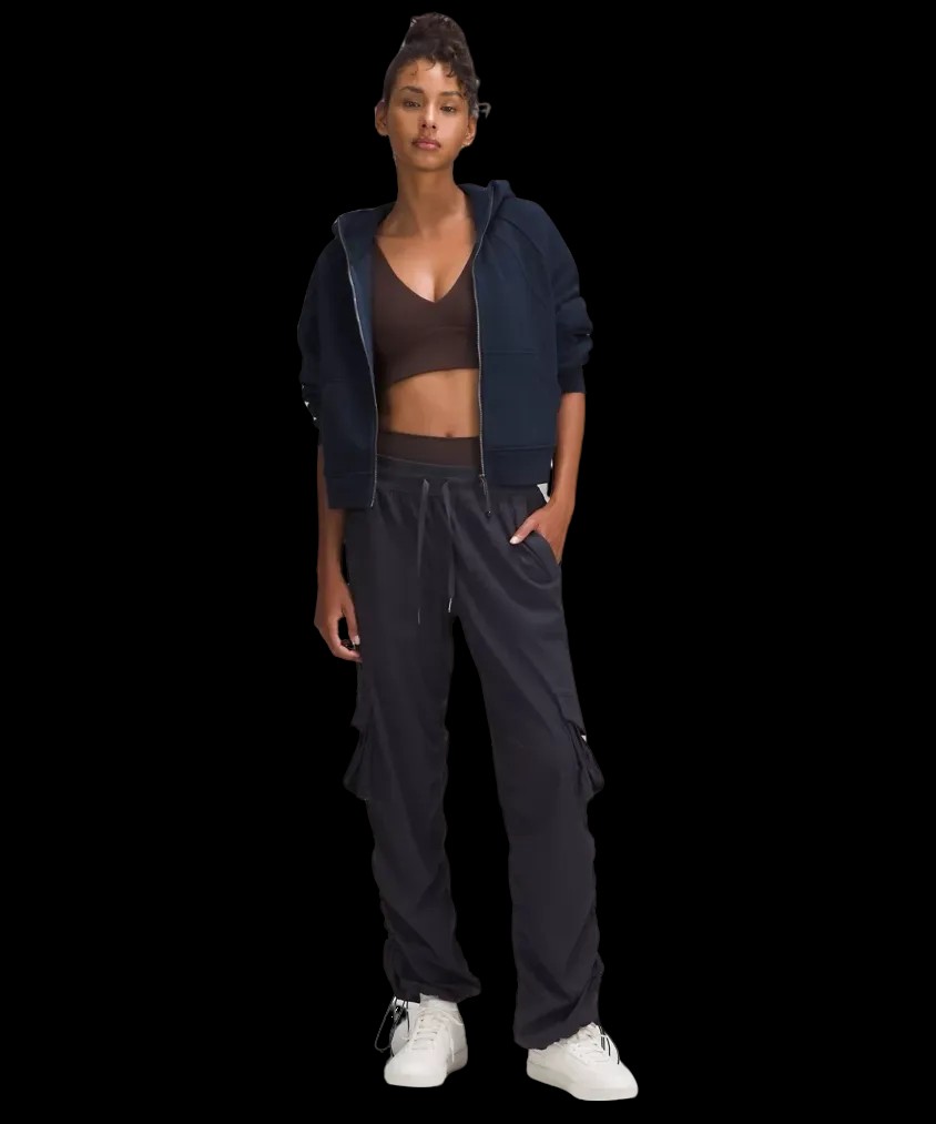 Lululemon Dance Studio Relaxed-Fit Mid-Rise Cargo Pant Black Night - HypeFly India View 2