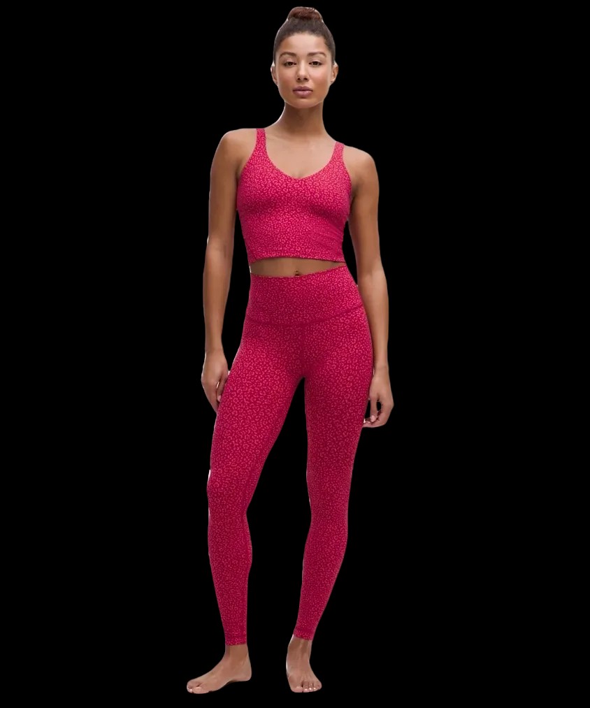 Lululemon Align High-Rise Pant 28" Leopard Daisy Desert Red Magenta Smoke - HypeFly India View 2