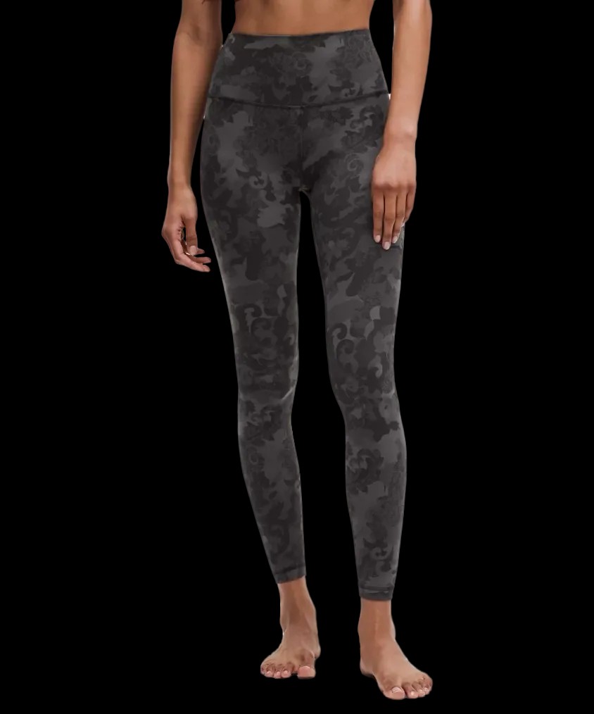 Lululemon Align High-Rise Pant 28" Hidden Heritage Lace Black Multi - HypeFly India View 1