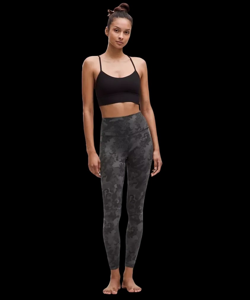 Lululemon Align High-Rise Pant 28" Hidden Heritage Lace Black Multi - HypeFly India View 2
