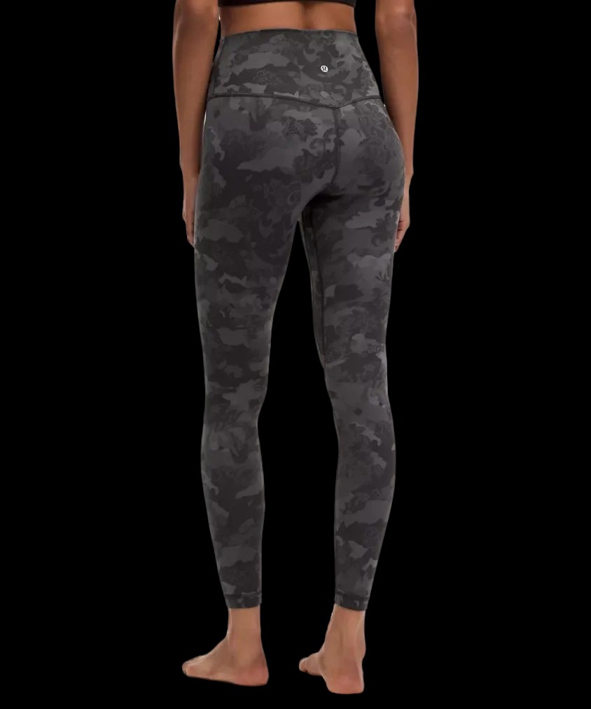 Lululemon Align High-Rise Pant 28" Hidden Heritage Lace Black Multi - HypeFly India View 3