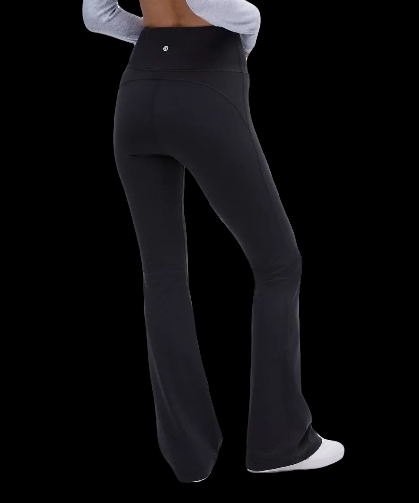 Lululemon Groove Nulu Super-High-Rise Flared Pant Black - HypeFly India View 2