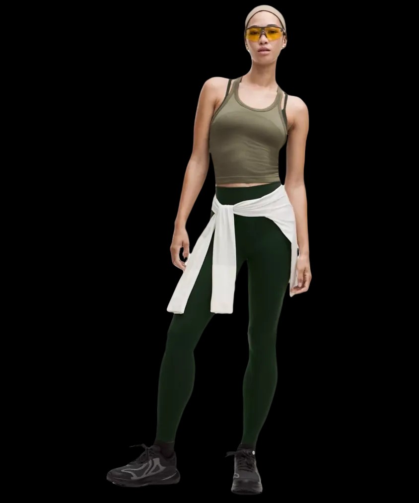 Lululemon Wunder Train High-Rise Tight 28" Rainforest Green - HypeFly India View 3