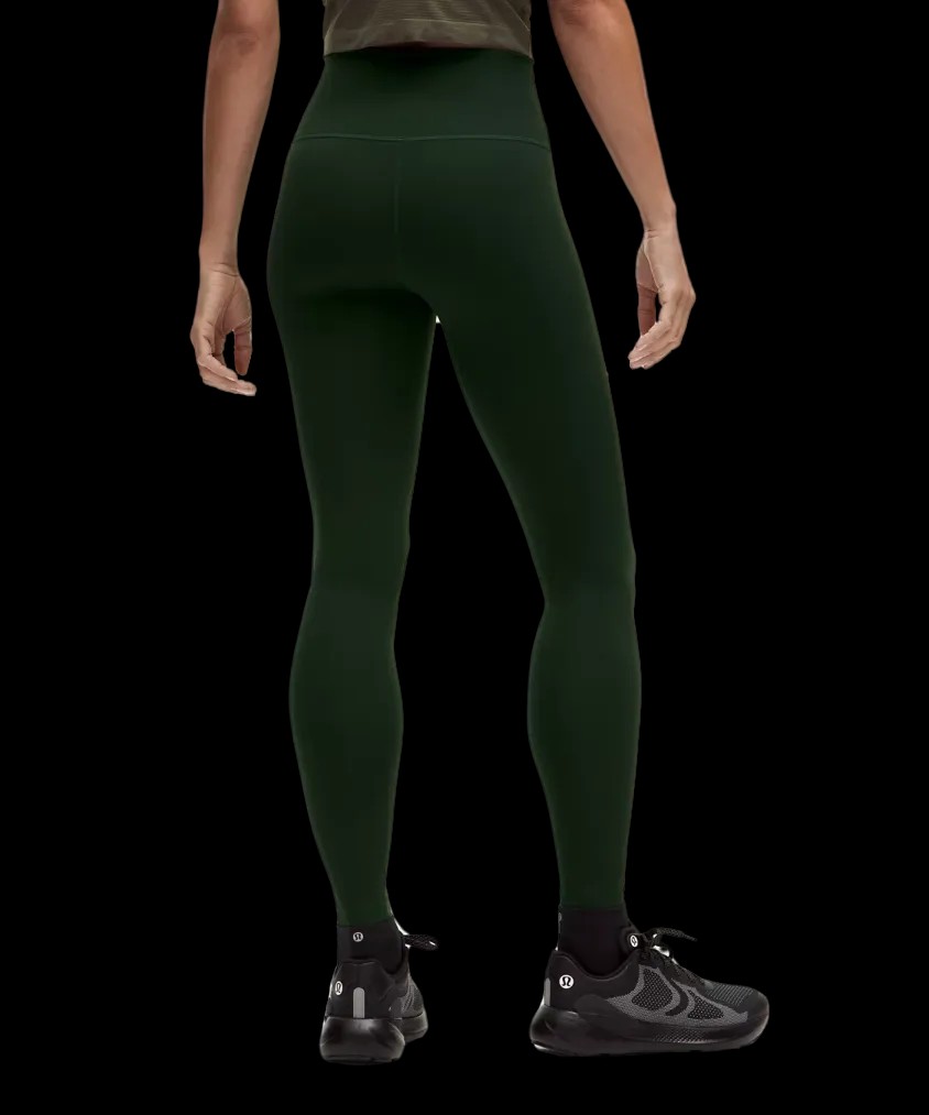 Lululemon Wunder Train High-Rise Tight 28" Rainforest Green - HypeFly India View 2