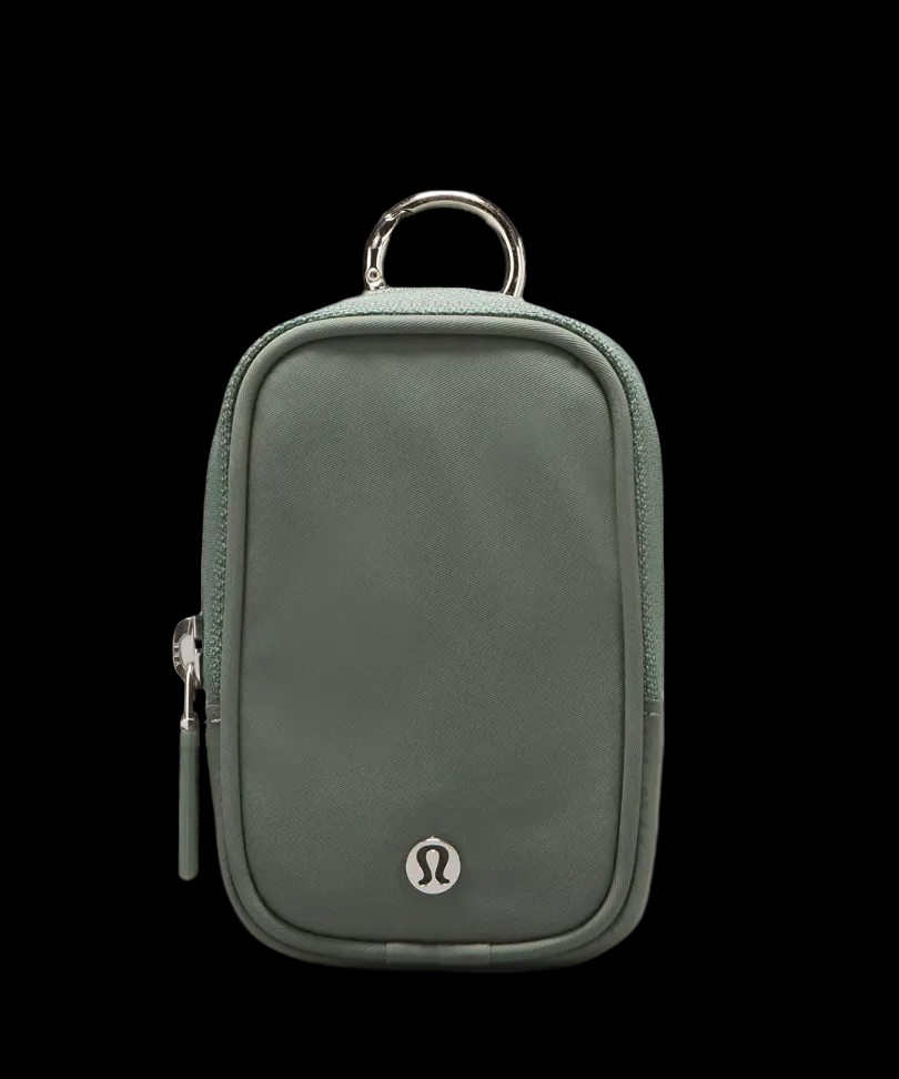 Lululemon Clippable Nano Pouch Grey Eucalyptus - HypeFly India View 1