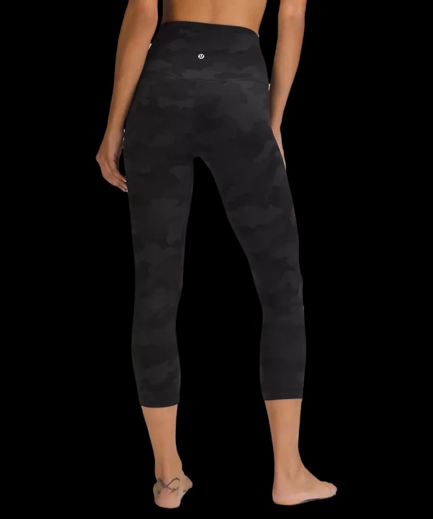 Lululemon Align™ High-Rise Crop 21" Heritage 365 Camo Deep Coal Multi - HypeFly India View 3