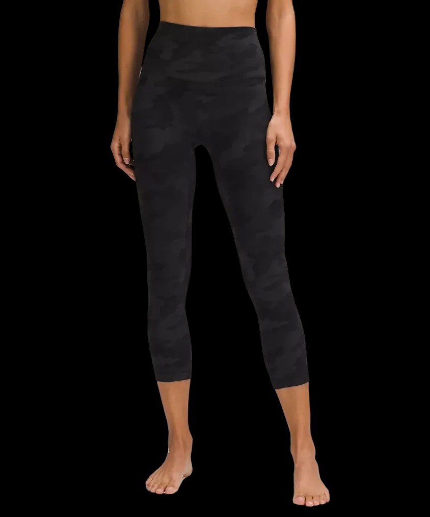 Lululemon Align™ High-Rise Crop 21" Heritage 365 Camo Deep Coal Multi - HypeFly India View 1