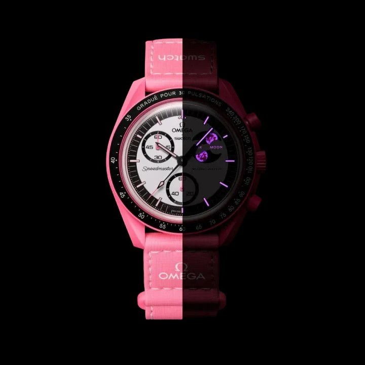 Omega x Swatch Mission To The Pink MoonPhase - HypeFly India View 3