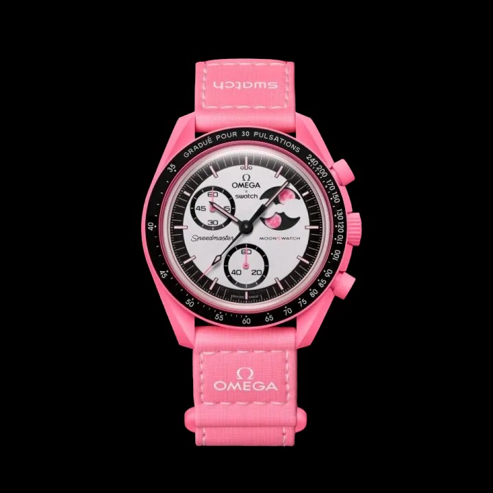 Omega x Swatch Mission To The Pink MoonPhase - HypeFly India View 1