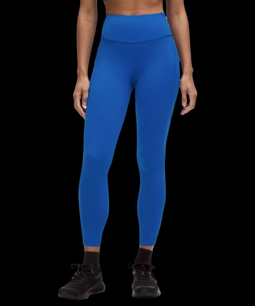 Lululemon Fast and Free High-Rise Tight 25” Pockets Updated Cerulean Blue - HypeFly India View 1