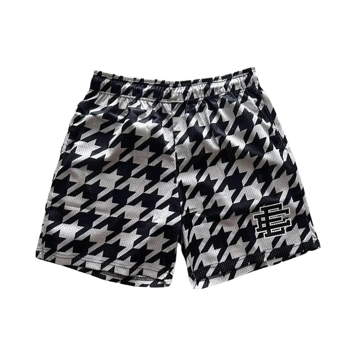 Eric Emanuel Ee Basic Core Short Black Bone Houndstooth - HypeFly India View 1