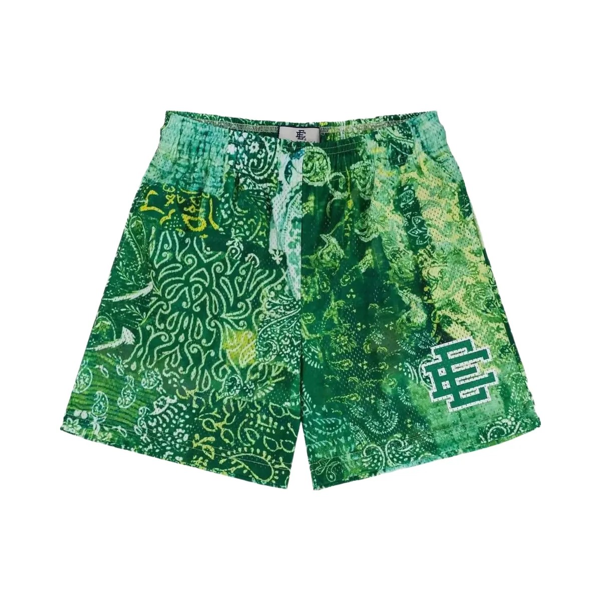 Eric Emanuel Ee Basic Core Short Neon Green Paisley - HypeFly India View 1