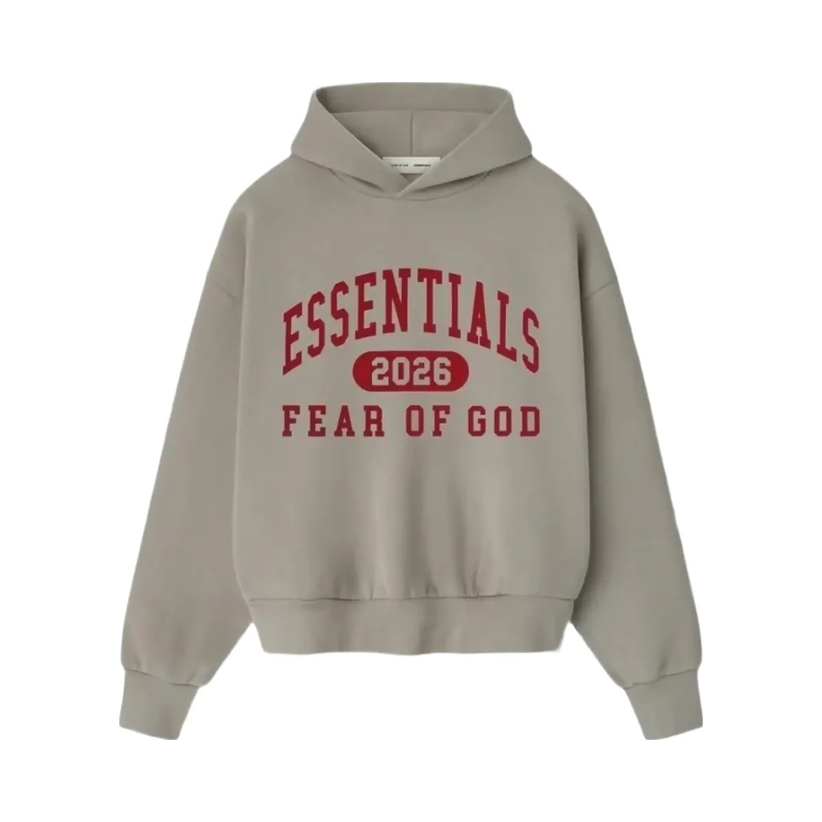 Essentials Fear Of God Essentials Classic Hoodie Smoke Grey - HypeFly India View 1