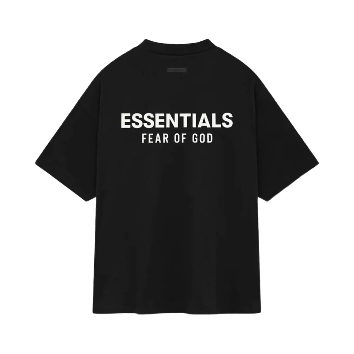 Essentials Fear Of God Essentials Crewneck T-Shirt Fw24black - HypeFly India View 1