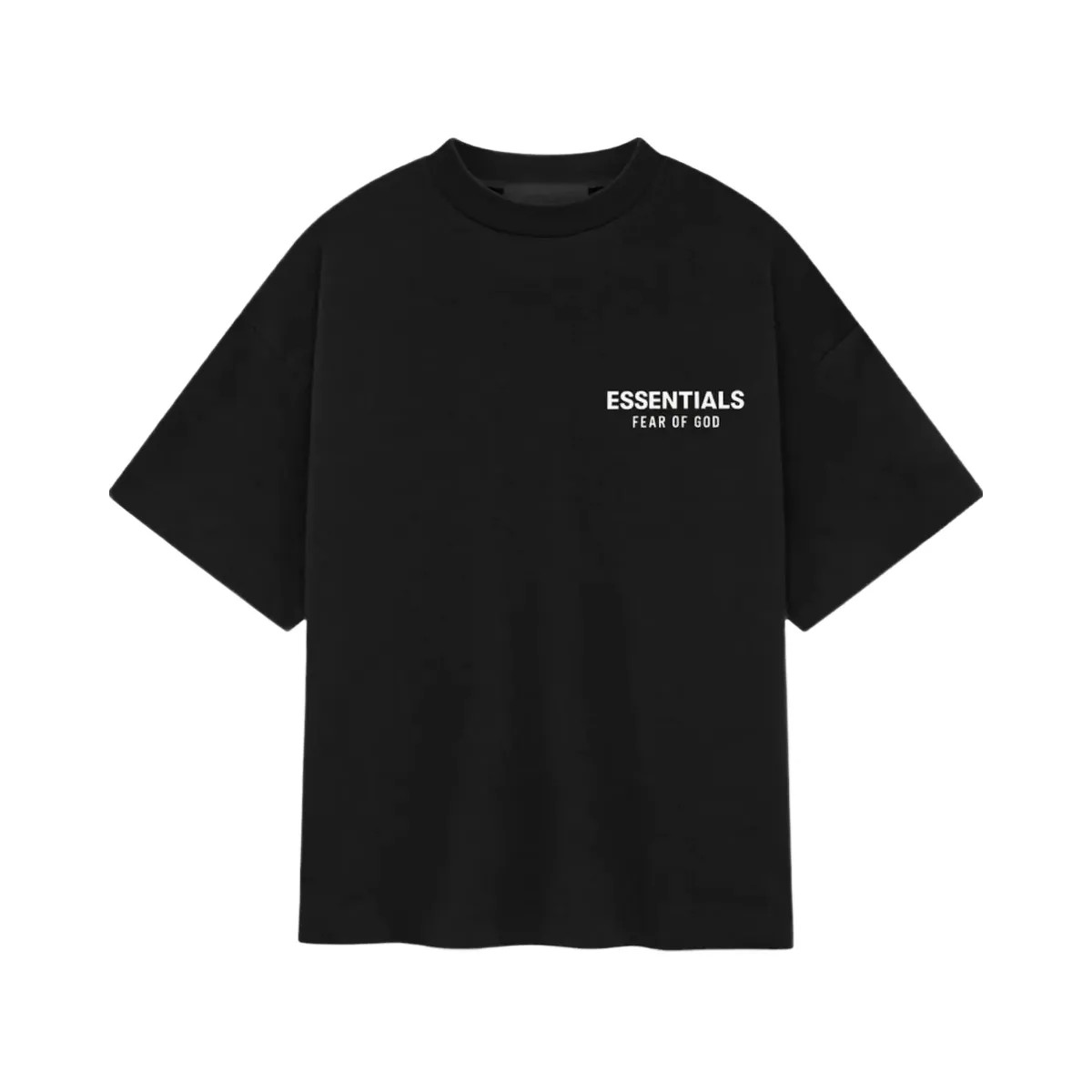Essentials Fear Of God Essentials Crewneck T-Shirt Fw24black - HypeFly India View 2
