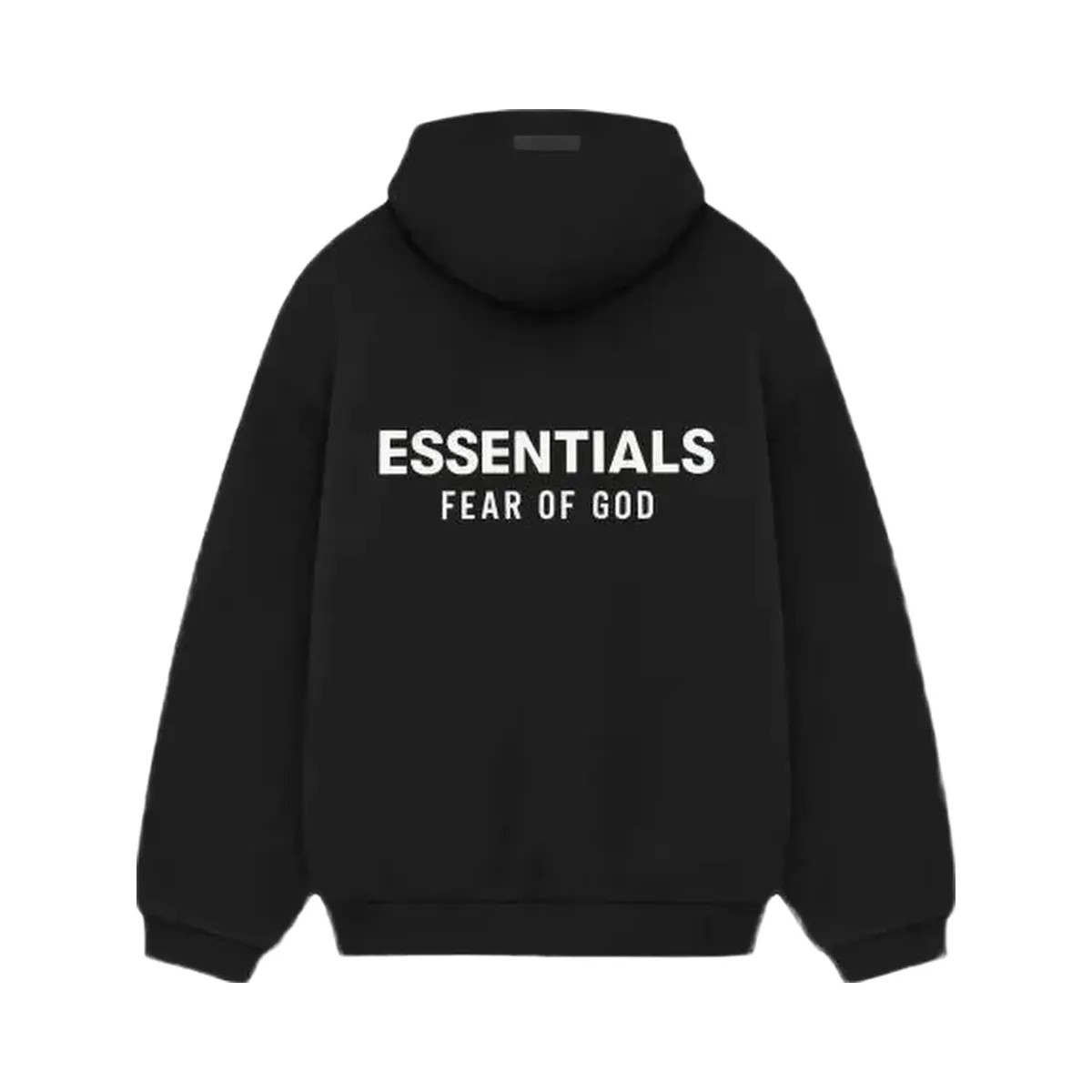 Essentials Fear Of God Essentials Fleece Hoodie Fw24 Black - HypeFly India View 1