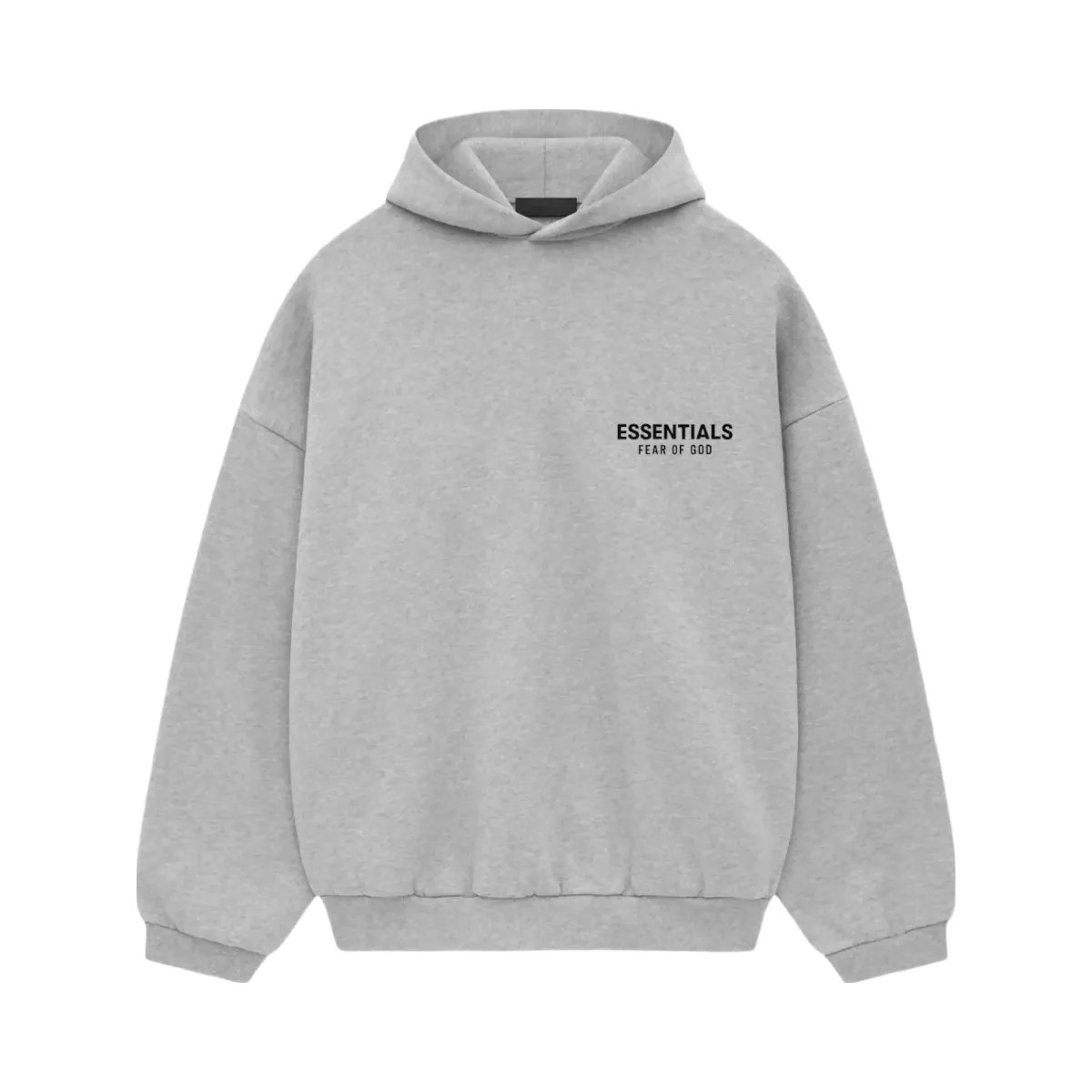 Essentials Fear Of God Essentials Fleece Hoodie Light Heather Gray Fw24 - HypeFly India View 2