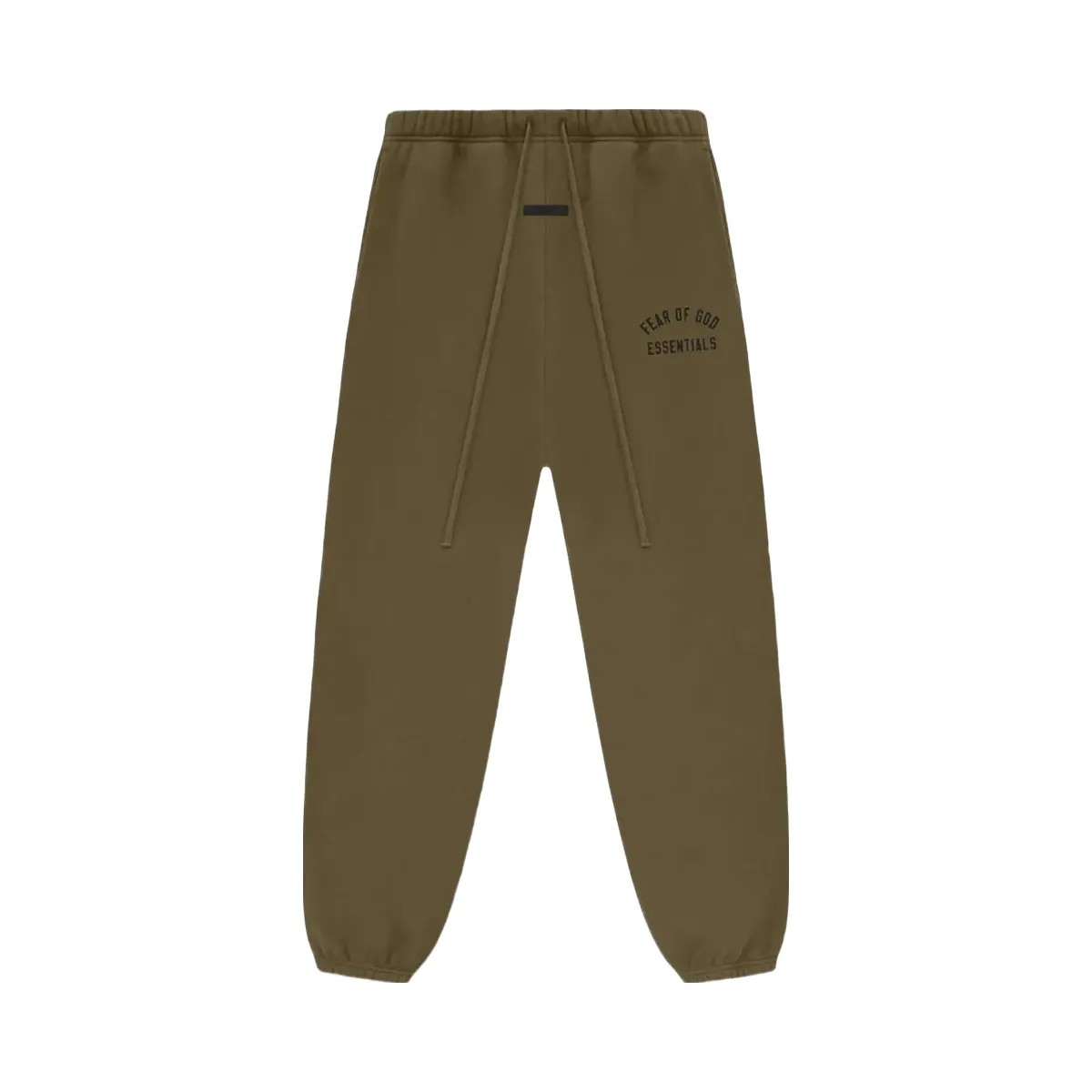 Essentials Fear Of God Essentials Fleece Sweatpant Olive - HypeFly India View 1