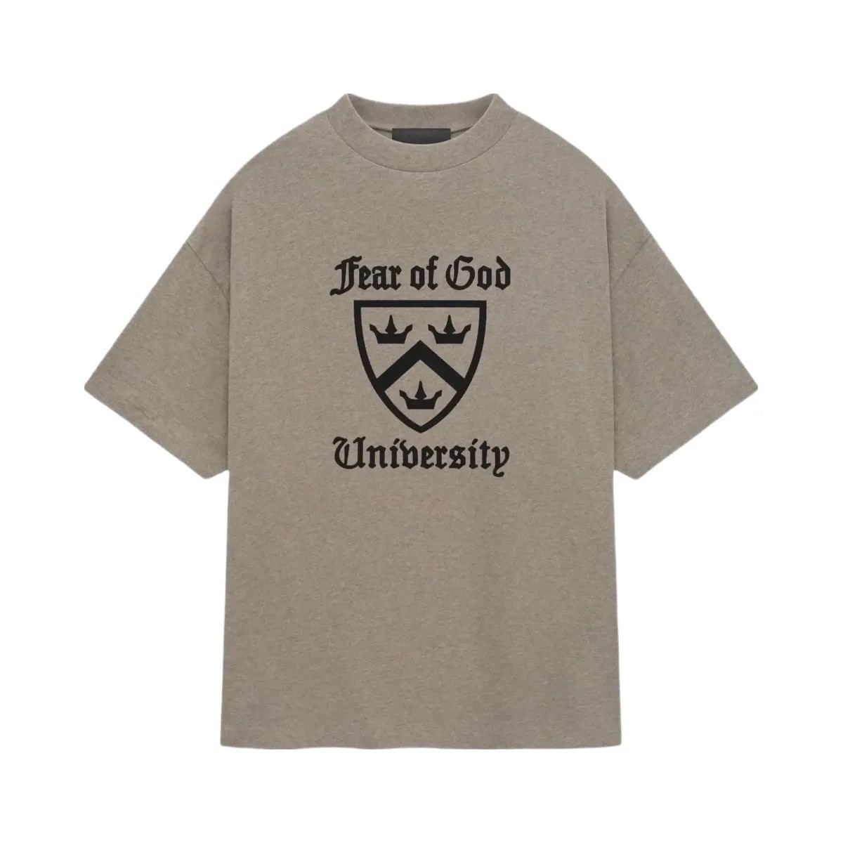 Essentials Fear Of God Essentials Heavy Crewneck T-Shirt Fw24 Heather Gray - HypeFly India View 1