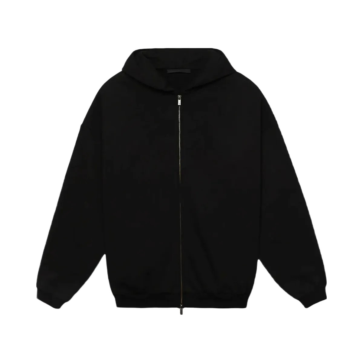Essentials Fear Of God Essentials Heavy Fleece Fullzip Hoodieblack - HypeFly India View 2