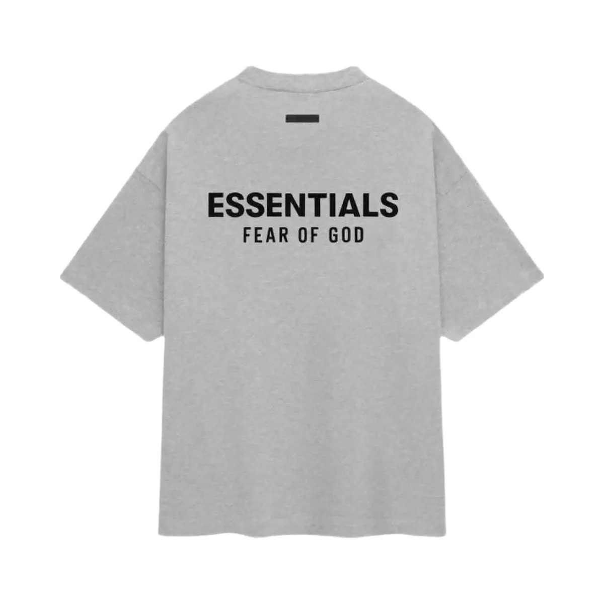 Essentials Fear Of God Essentials Jersey Crewneck T Shirt Light Heather Gray - HypeFly India View 2