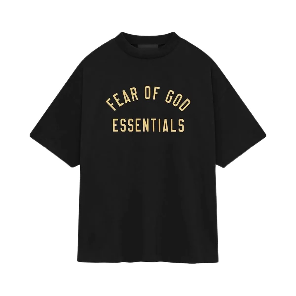 Essentials Fear Of God Essentials Jersey Crewneck T-Shirt Black - HypeFly India View 1