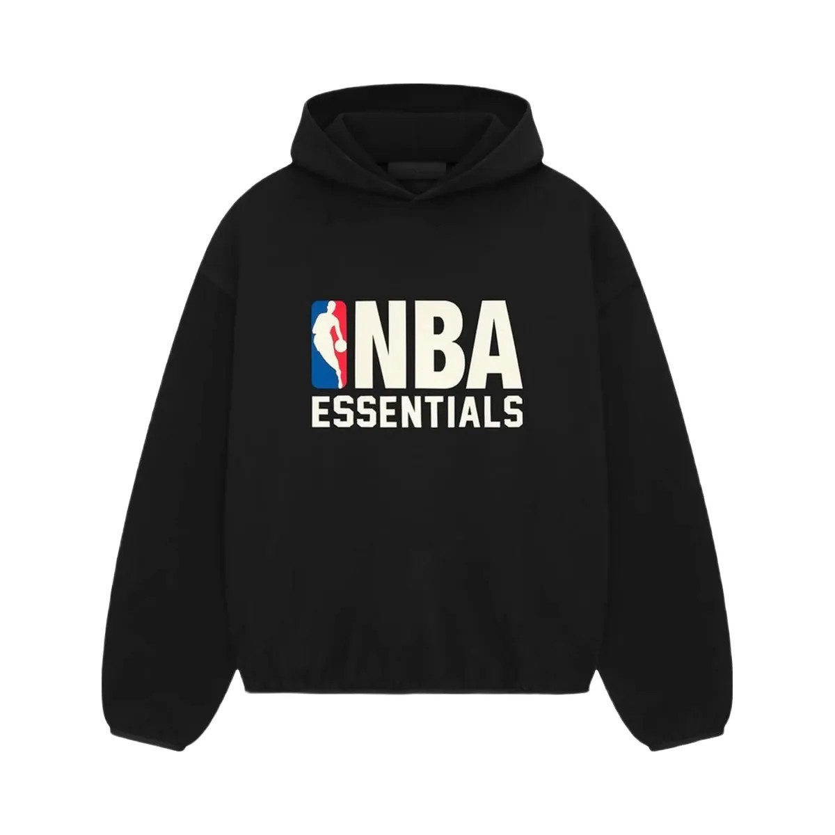 Essentials Fear Of God Essentials X Nba Black Hoodie - HypeFly India View 1