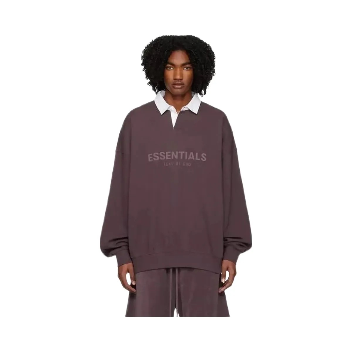 Essentials Plum Pullover Polo - HypeFly India View 1