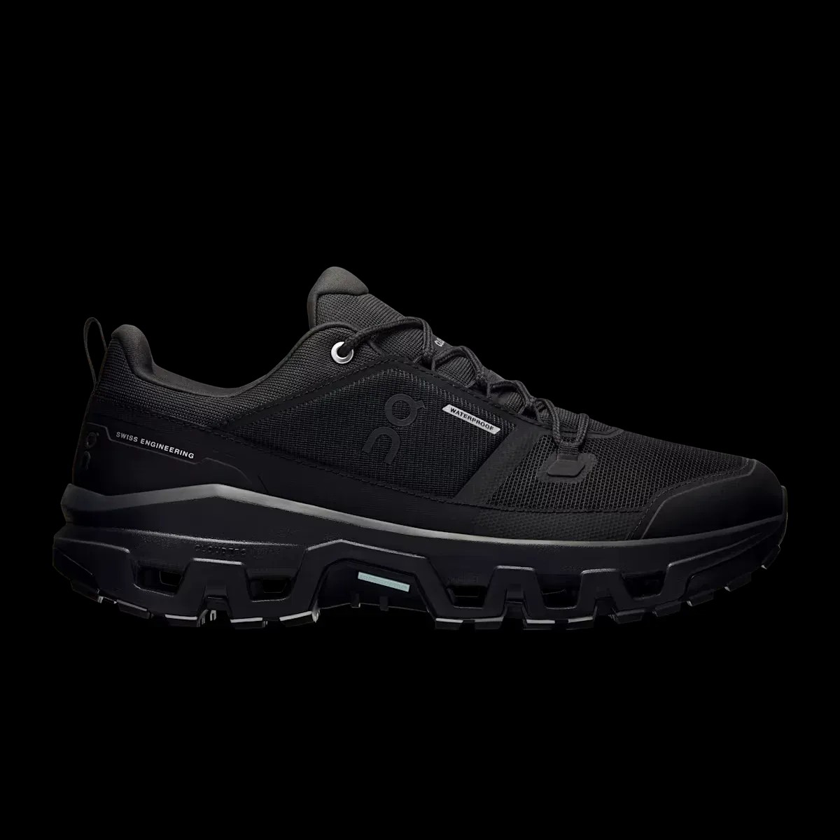 On Running Cloudrock Low Waterproof Black - HypeFly India View 1