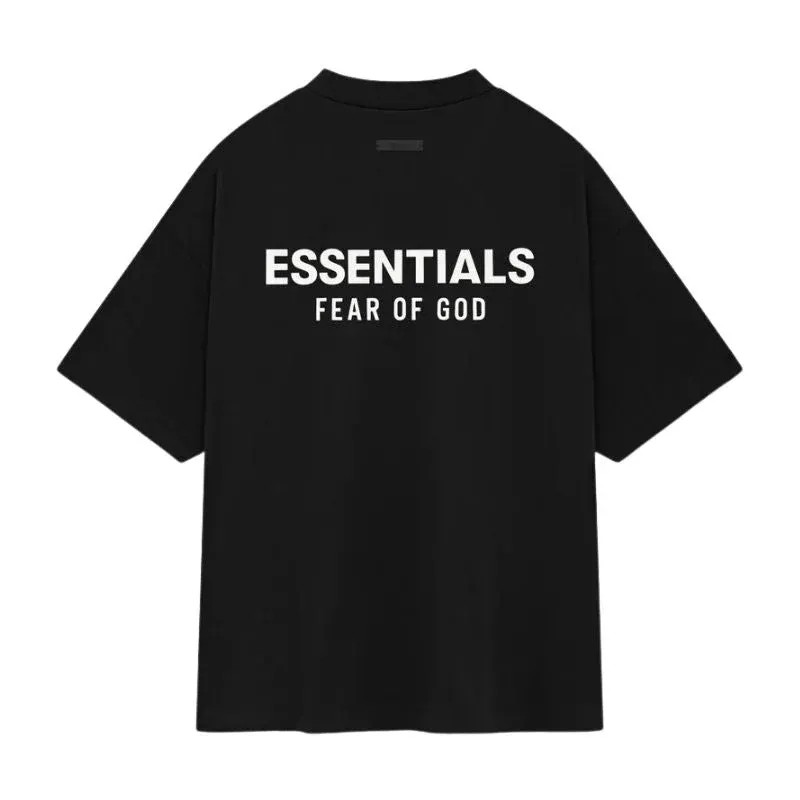 Fear of God Essentials Crewneck Tee (FW24)Black - HypeFly India View 1