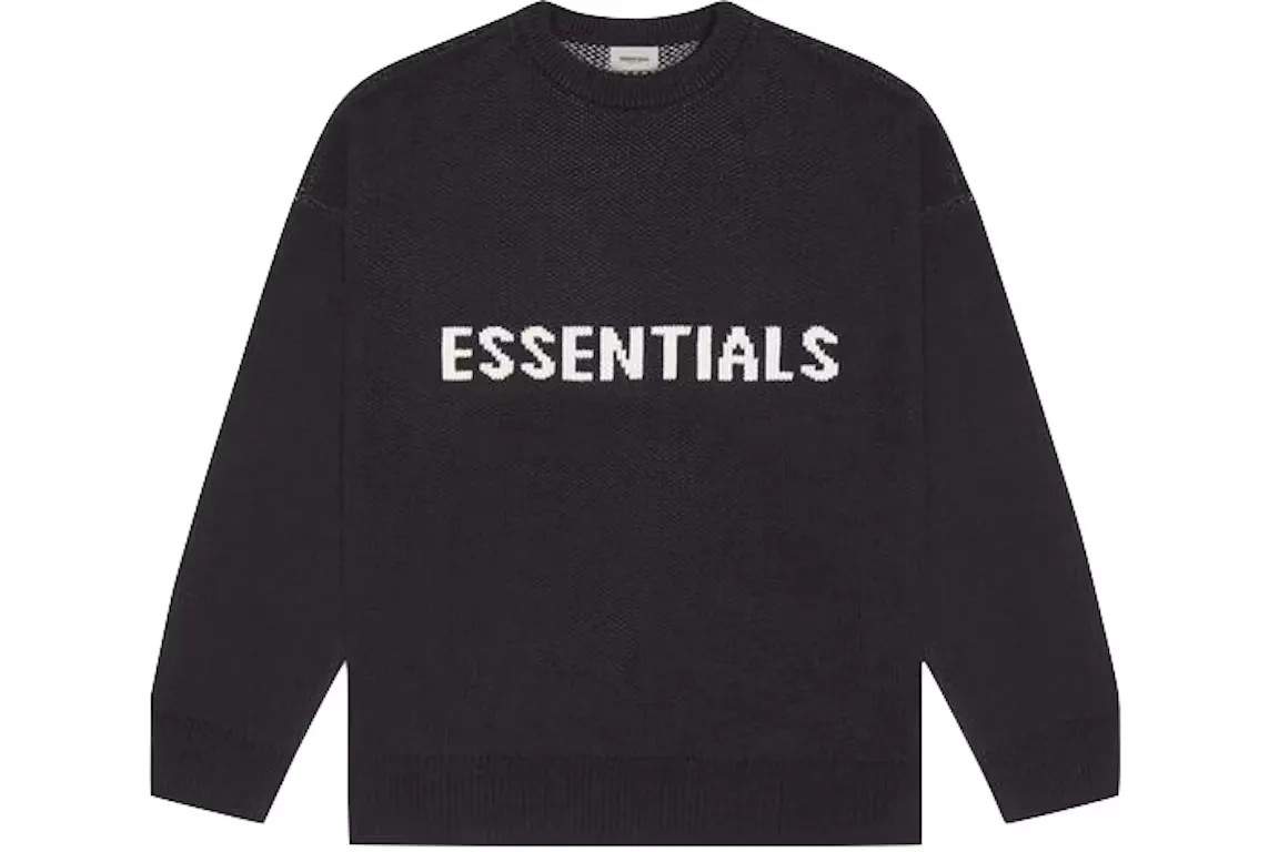 Fear of God Essentials Knit Sweater 'Dark Slate/Stretch Limo/Black' - HypeFly India View 1
