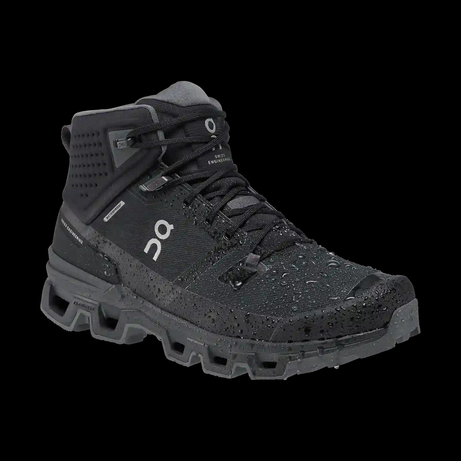 Cloudrock 2 Waterproof Black Eclipse On Running - HypeFly India View 3