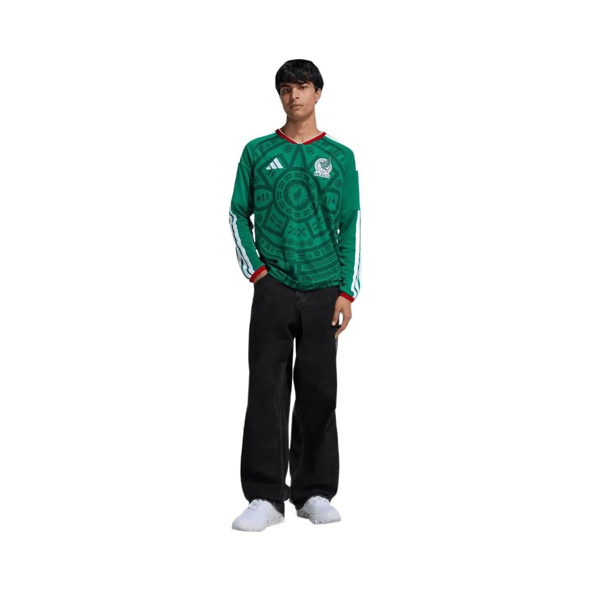 FIFA 2026 Mexico Home Long Sleeve Jersey - Men's - HypeFly India View 4