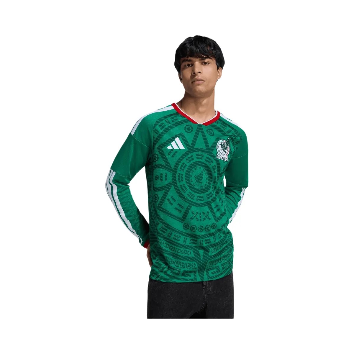 FIFA 2026 Mexico Home Long Sleeve Jersey - Men's - HypeFly India View 5