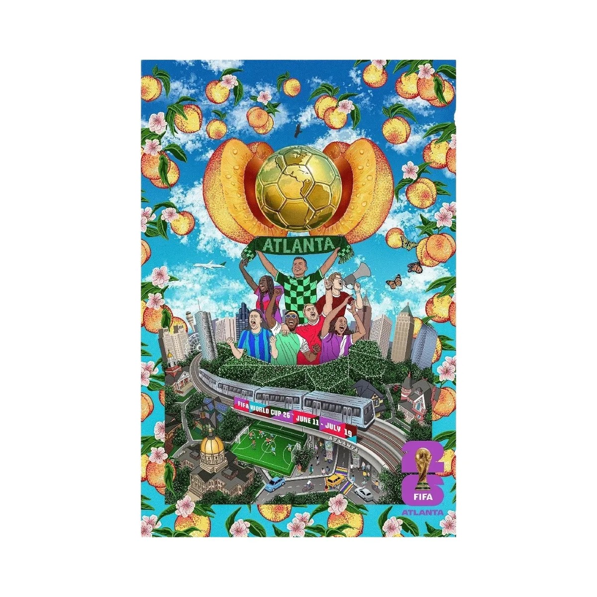 FIFA World Cup 2026 Atlanta Host City Poster - HypeFly India View 1