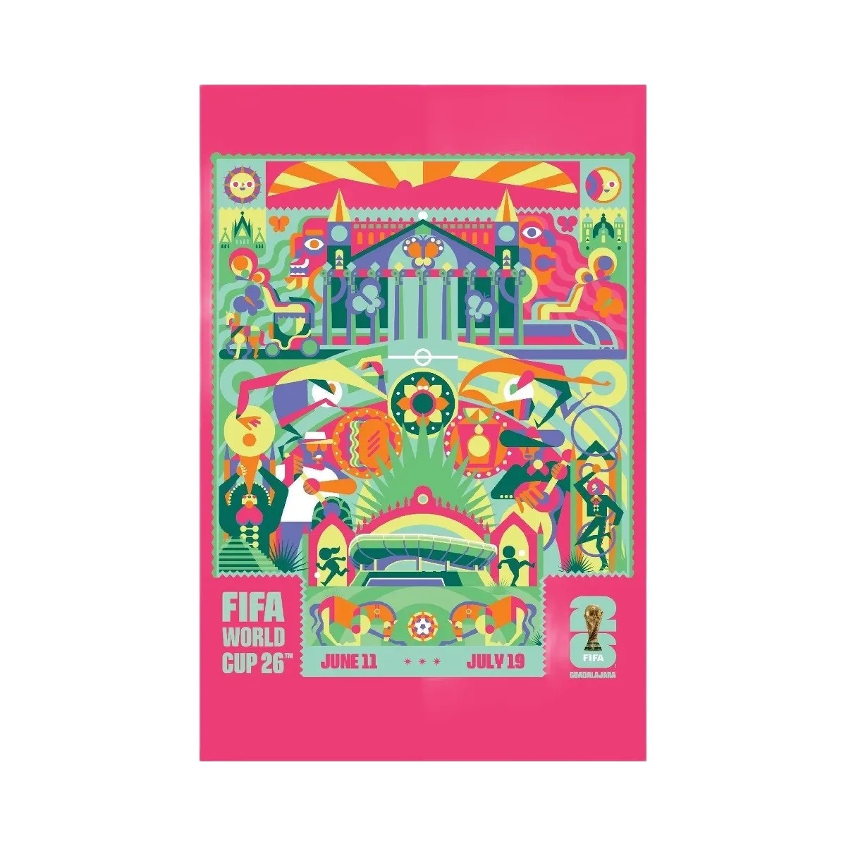 FIFA World Cup 2026 Guadalajara Host City Poster - HypeFly India View 1