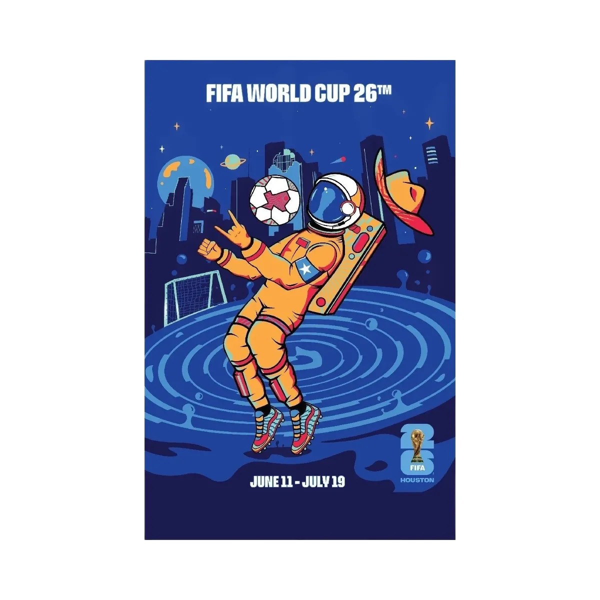 FIFA World Cup 2026 Houston Host City Poster - HypeFly India View 1