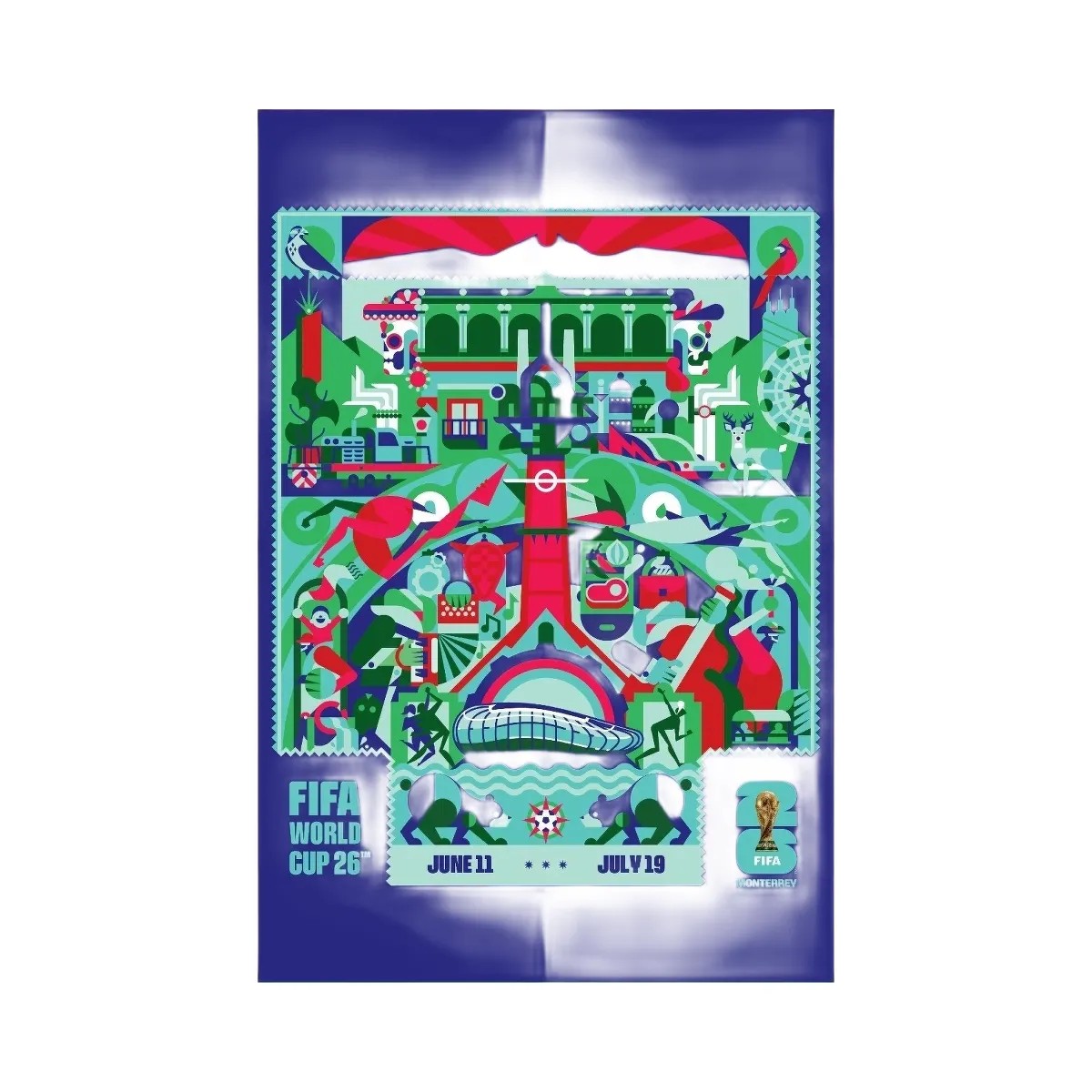 FIFA World Cup 2026 Monterrey Host City Poster - HypeFly India View 1