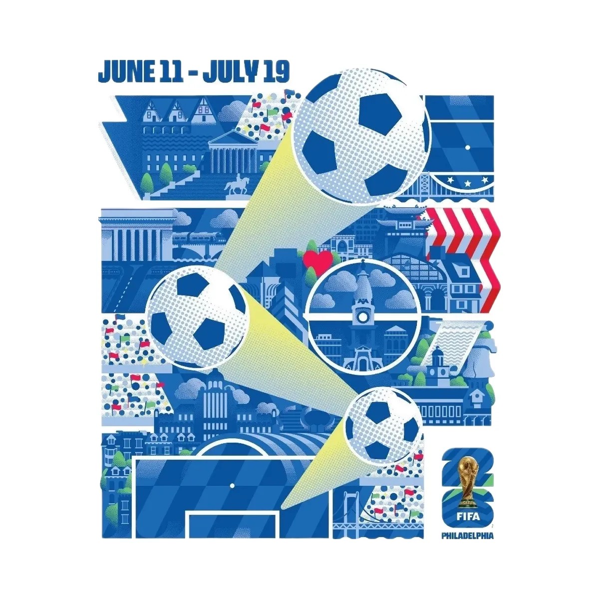 FIFA World Cup 2026 Philadelphia Host City Poster - HypeFly India View 1