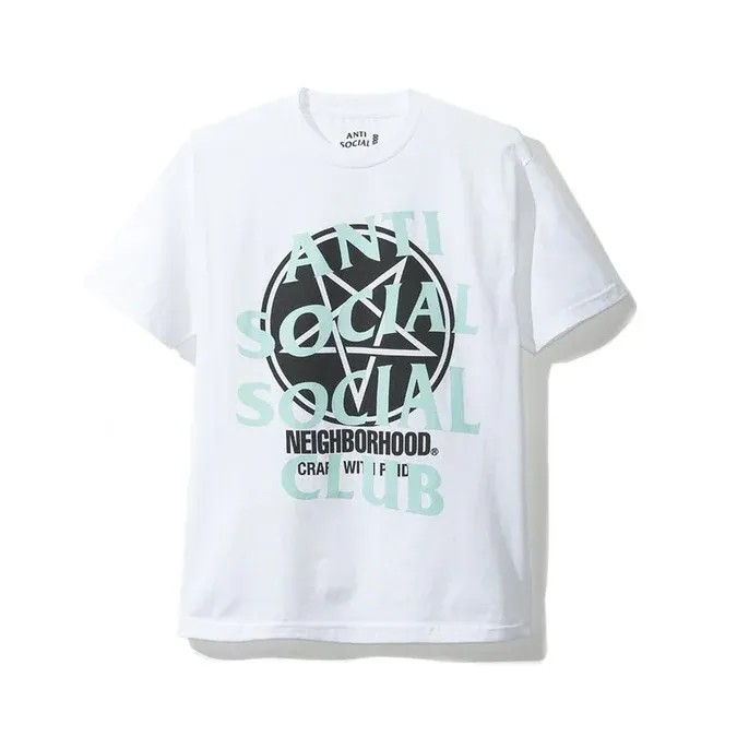 Anti Social Social Club x Neighborhood Filth Fury T-Shirt 'White' - HypeFly India View 1