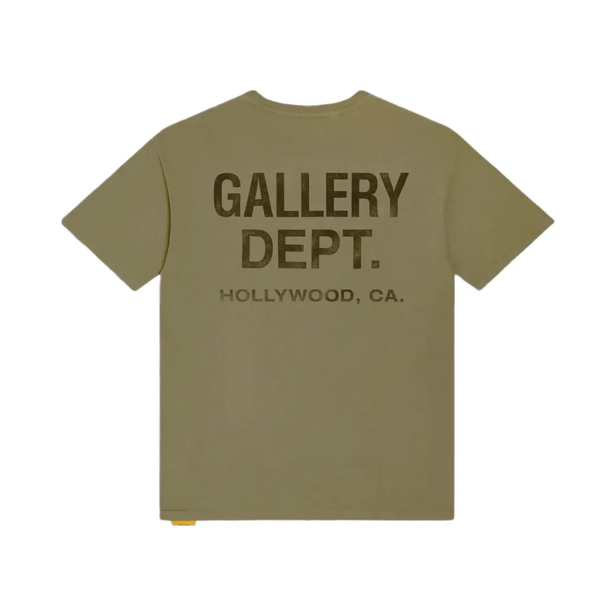 Gallery Department Gallery Dept Logo T Shirt Olive - HypeFly India View 1