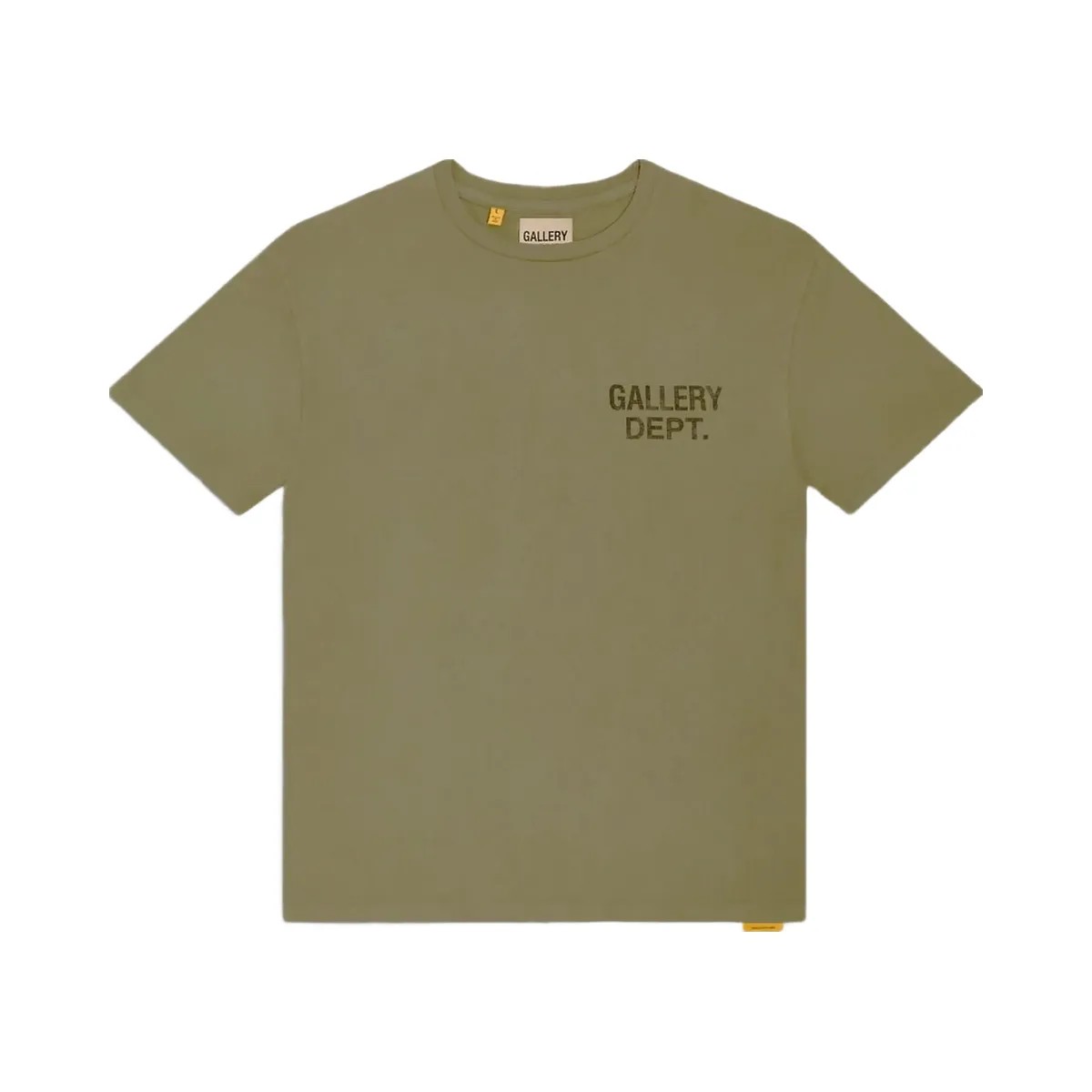 Gallery Department Gallery Dept Logo T Shirt Olive - HypeFly India View 2
