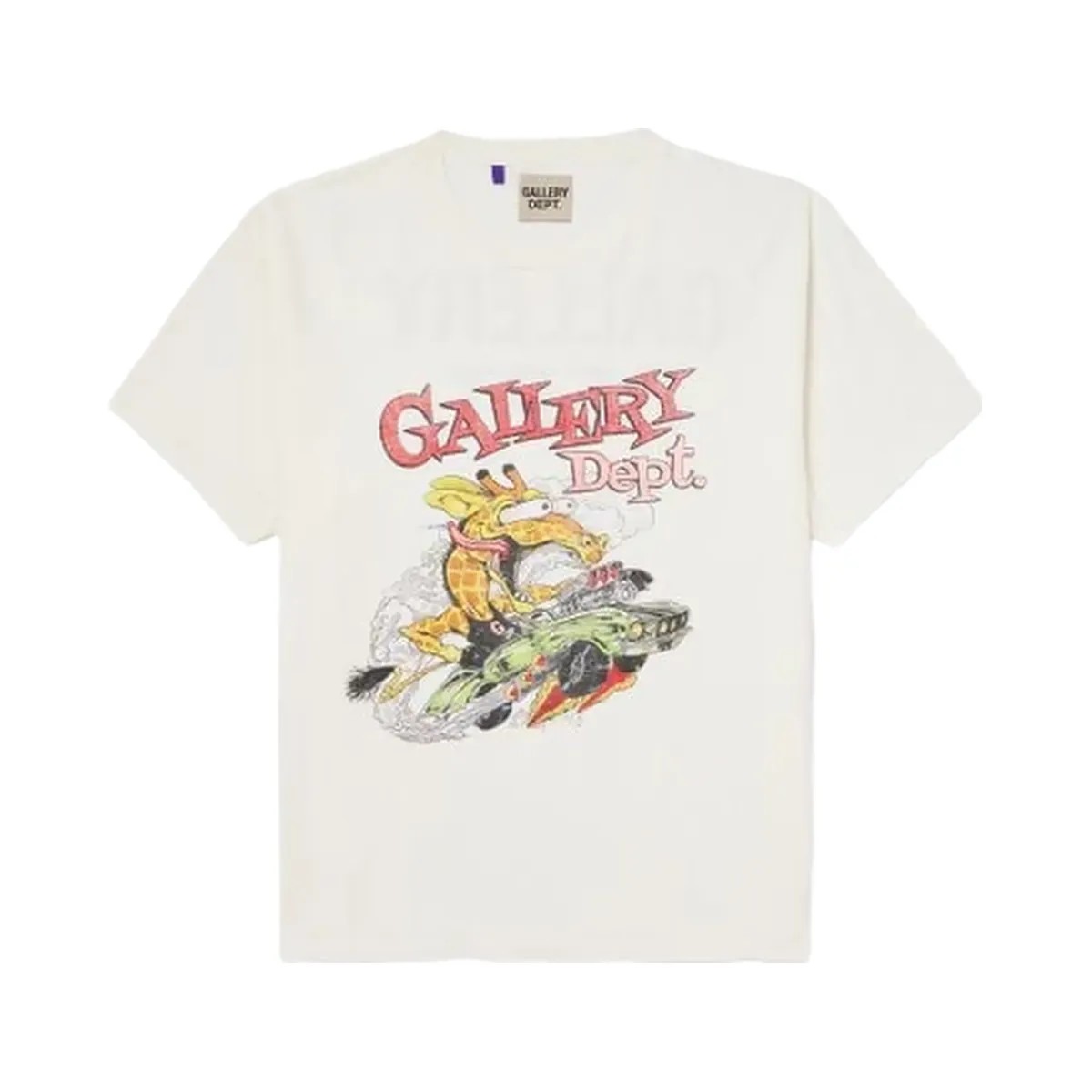 Gallery Dept Rally Glittered Logo Print Cotton Jersey T Shirt - HypeFly India View 1
