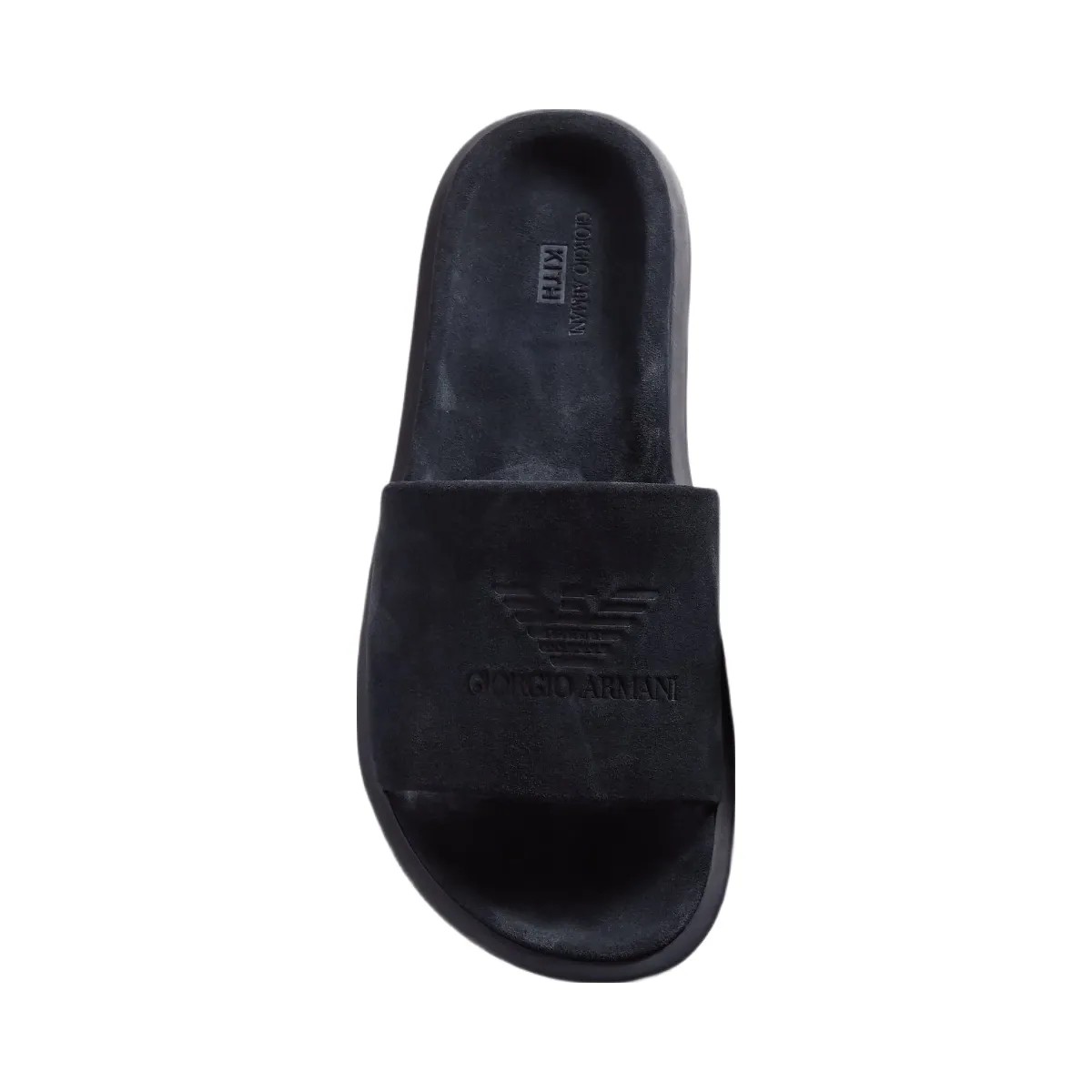 Giorgio Armani x Kith Suede Slides - Tempesta - HypeFly India View 6
