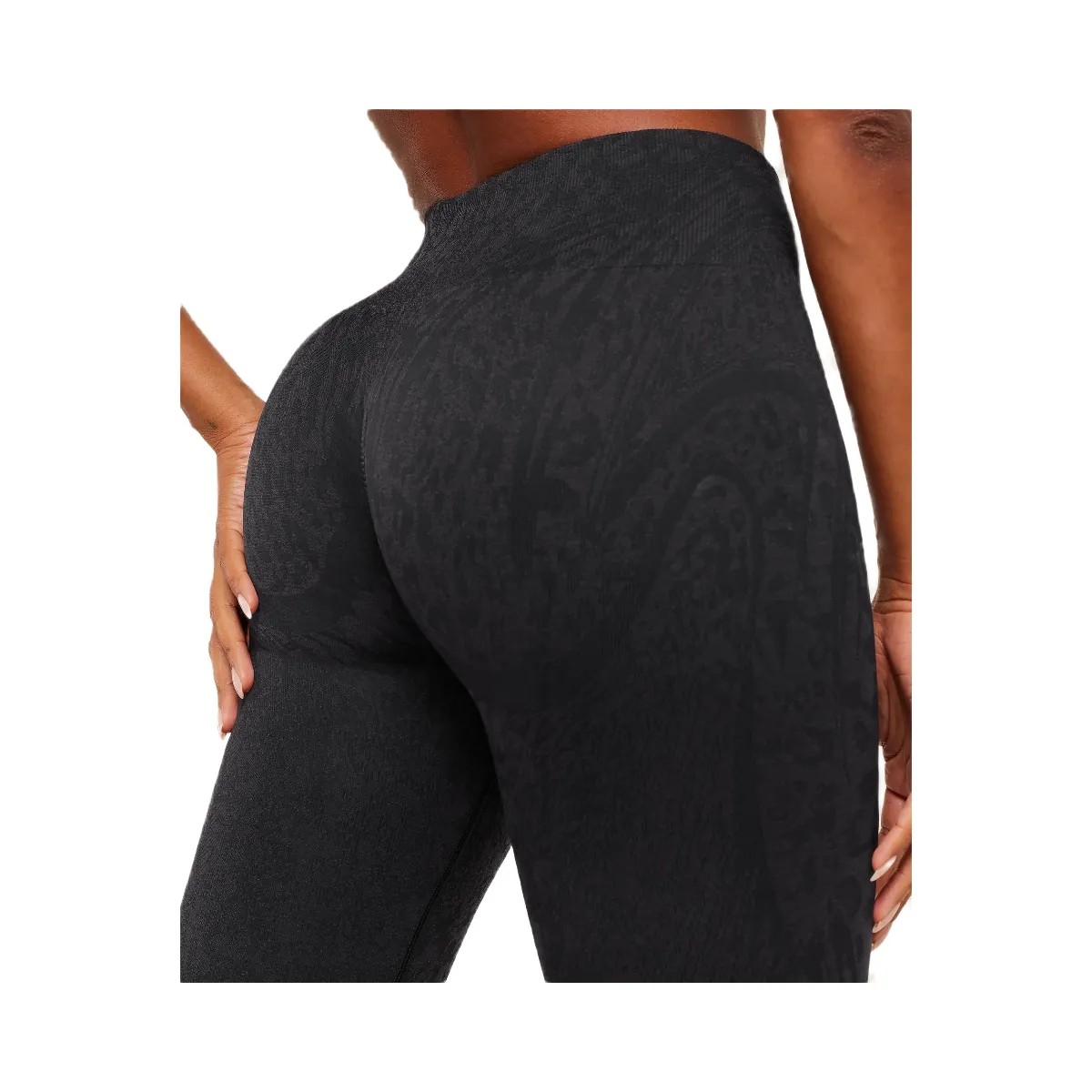 Gymshark Adapt Animal X Whitney Leggings "Black Asphalt Grey" - HypeFly India View 6